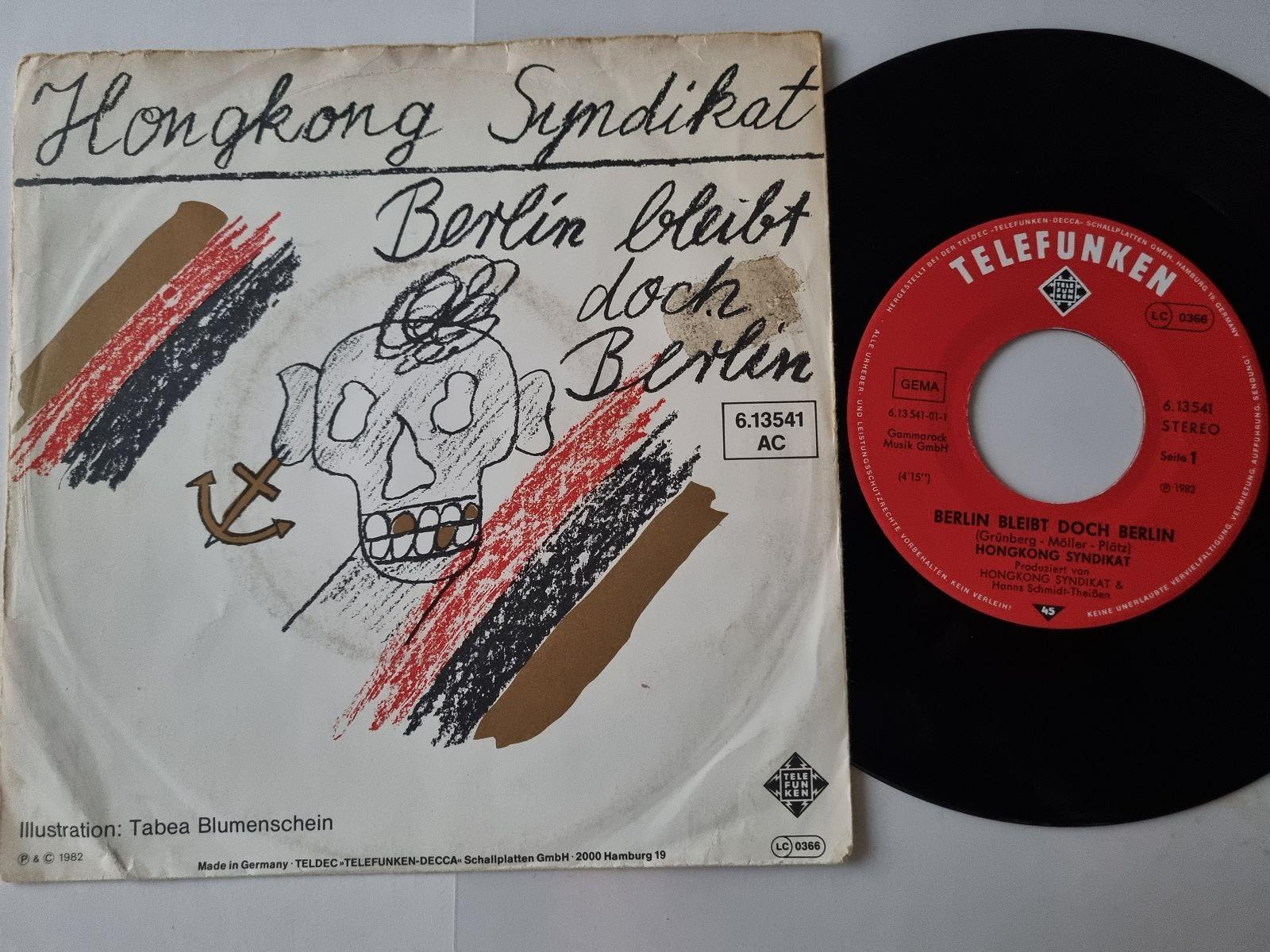 7"" Single Hongkong Syndikat - Berlin bleibt doch Berlin Vinyl Germany