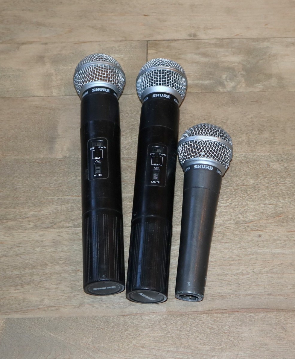 T*a様 SHURE SM58 +おまけ SHURE SM58 Microphone | LOT (x2) Dynamic Wireless DD4T2 206/195