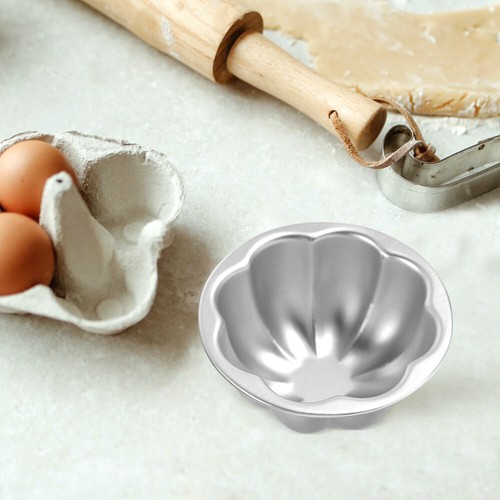 6 Pezzi Stampi per Torte Stampi in Silicone per Cottura Mini Flan Budino Singolo - Foto 2 di 12