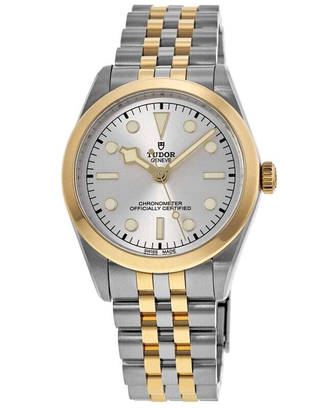 Новые женские часы Tudor Black Bay 36 с автоматическим серебряным циферблатом из стали M79643-0002