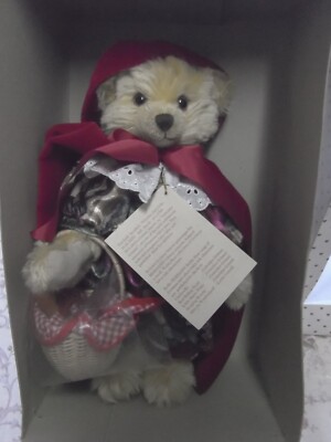 Rare, Herman Spielwaren Little Red Riding Hood mohair bear, Made 