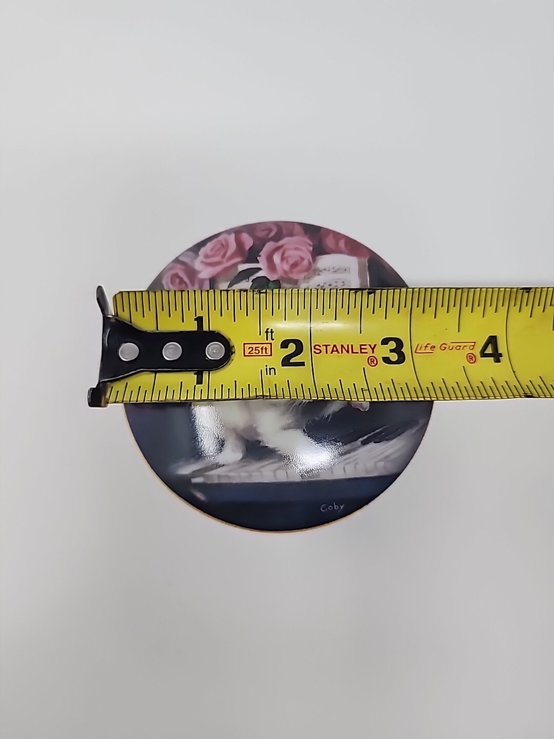 Cat Ardleigh Elliott porcelain music box Coby Carlson "Kitten On The Keys" 