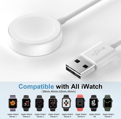 iWatch Wireless Charging USB Cable For Apple Watch Series SE/7/6/5/4/3/2/1