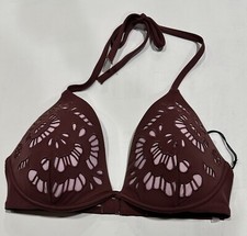 Shade  Shore Tropics Light Lift Laser Cut Triangle Bikini Top - Dusty 32C