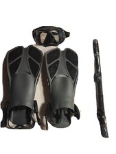 Snorkel Set Diving Mask with Easy Ajustable Strap 180  Panoramic View with Fins