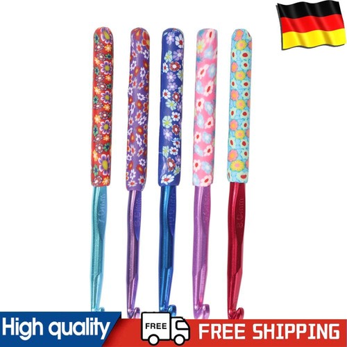 5 Stück Stricknadeln 6,5 mm bis 10 mm Häkelnadeln, tragbar für DIY-Bastelgarn
