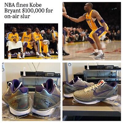 kobe game worn shoes