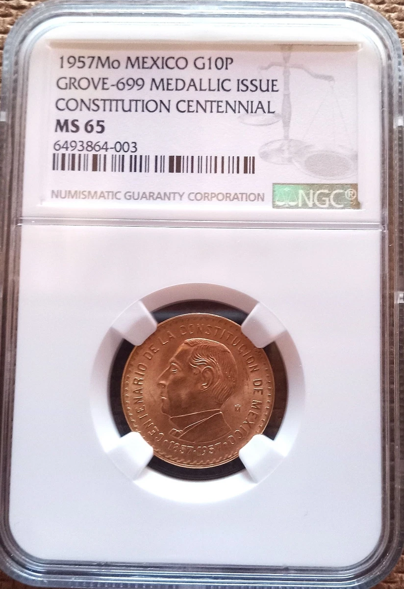 Uncirculated 10 Pesos 1957 Mexican Coins (1905-Now) for sale | eBay
