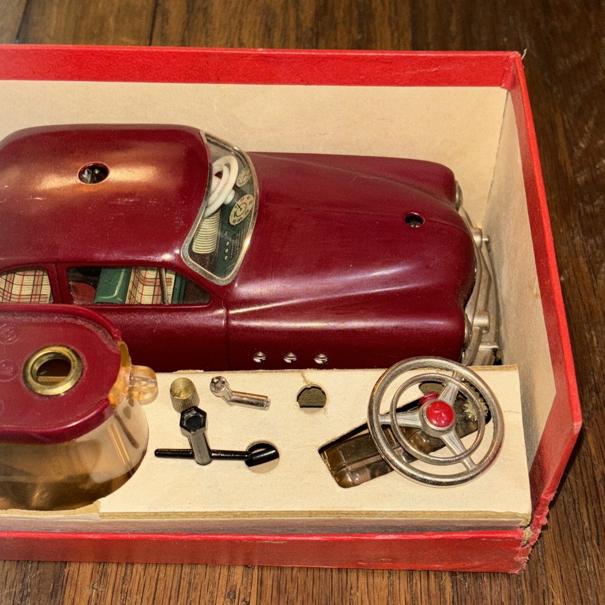 Schuco Elektro Ingenico 5380 U Tin Car With Headlight Kit