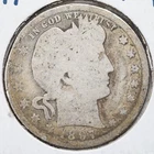 1897-O About Good (AG) Barber Silver Quarter New Orleans Mint