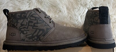 UGG Neumel Street Graffiti Slate Suede Sheepskin Chukka  display picture 2