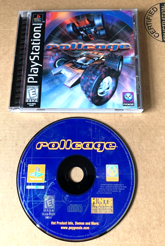 Jeu PS1 Rollcage - Sony PlayStation 1, PAL, Complet (CIB), Bon état, Retrogaming