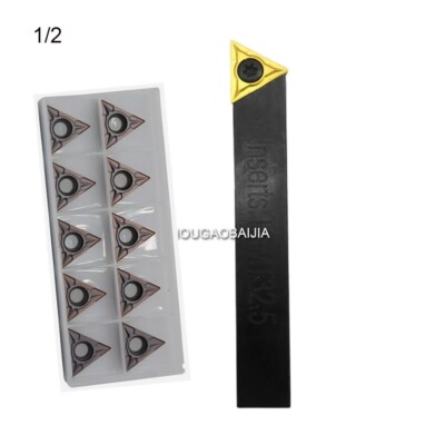 1/2 CNC External Carbide Turning Holder + 10Pcs TCMT16T304 Inserts