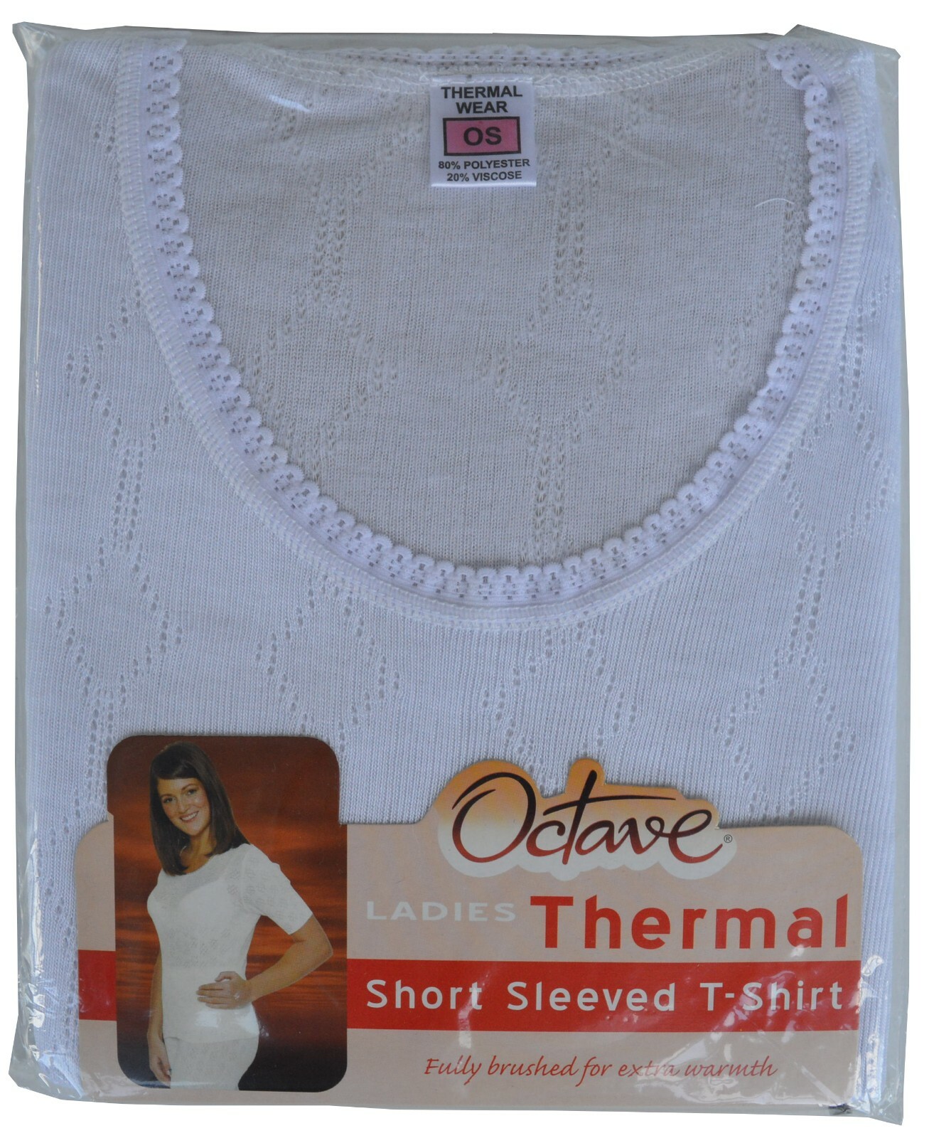OCTAVE® Ladies/Womens Thermal Underwear/TShirt, Short Sleeves, Extra