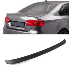 Trunk Spoiler For 2013-2017 Volkswagen Vw Jetta Lip Type Primed Black Abs
