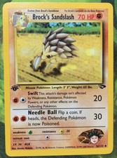 1st Edition Brock’s Sandslash 36/132 - Gym Challenge - Near Mint on eBay