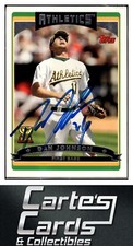 Dan Johnson 2006 Topps Opening Day #48 Athletics TTM/IP Signed Autographed