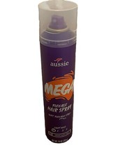 Aussie Mega Flexible Hair Spray for Curly Hair, Straight Hair, and Wavy Hair, 10