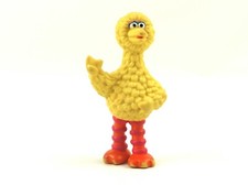 Sesame Street Big Bird 3-1/2 PVC Character Vintage Applause Yellow Orange