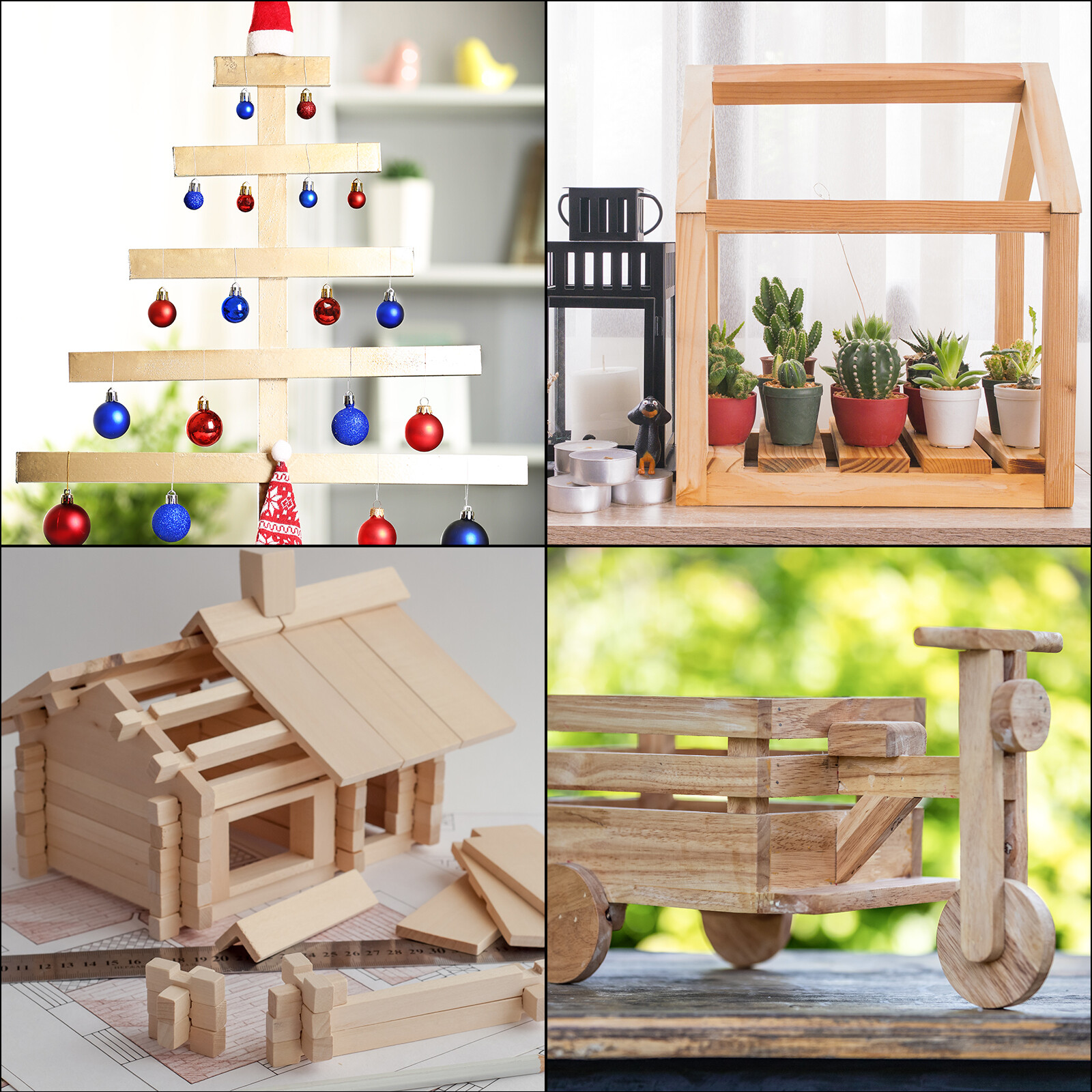 20Pcs 3/8 Inch Dowel Rods Wood Sticks 6 Inch Long Square Wooden Dowels