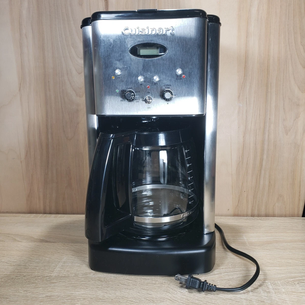 Cuisinart 12 Cup Programmable Coffee Maker DCC 1200 Stainless Steel Tested