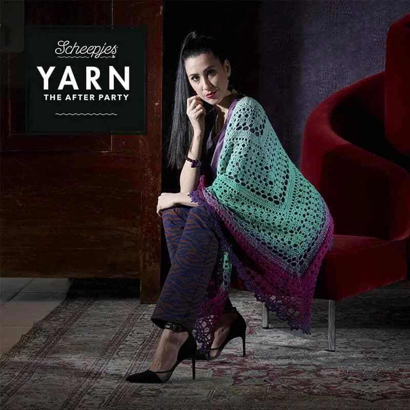 Scheepjes Yarns ::Whirligig #204:: wool alpaca blend Teal to Lavender - Image 3 of 4