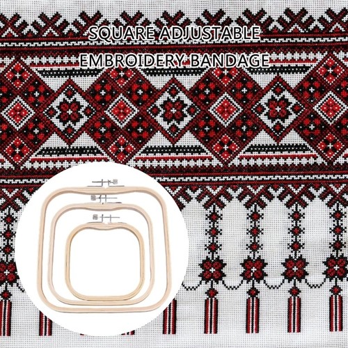3Pcs Square Embroidery Frame for Needlework Stitching, Embroidery Hoop - Picture 2 of 8