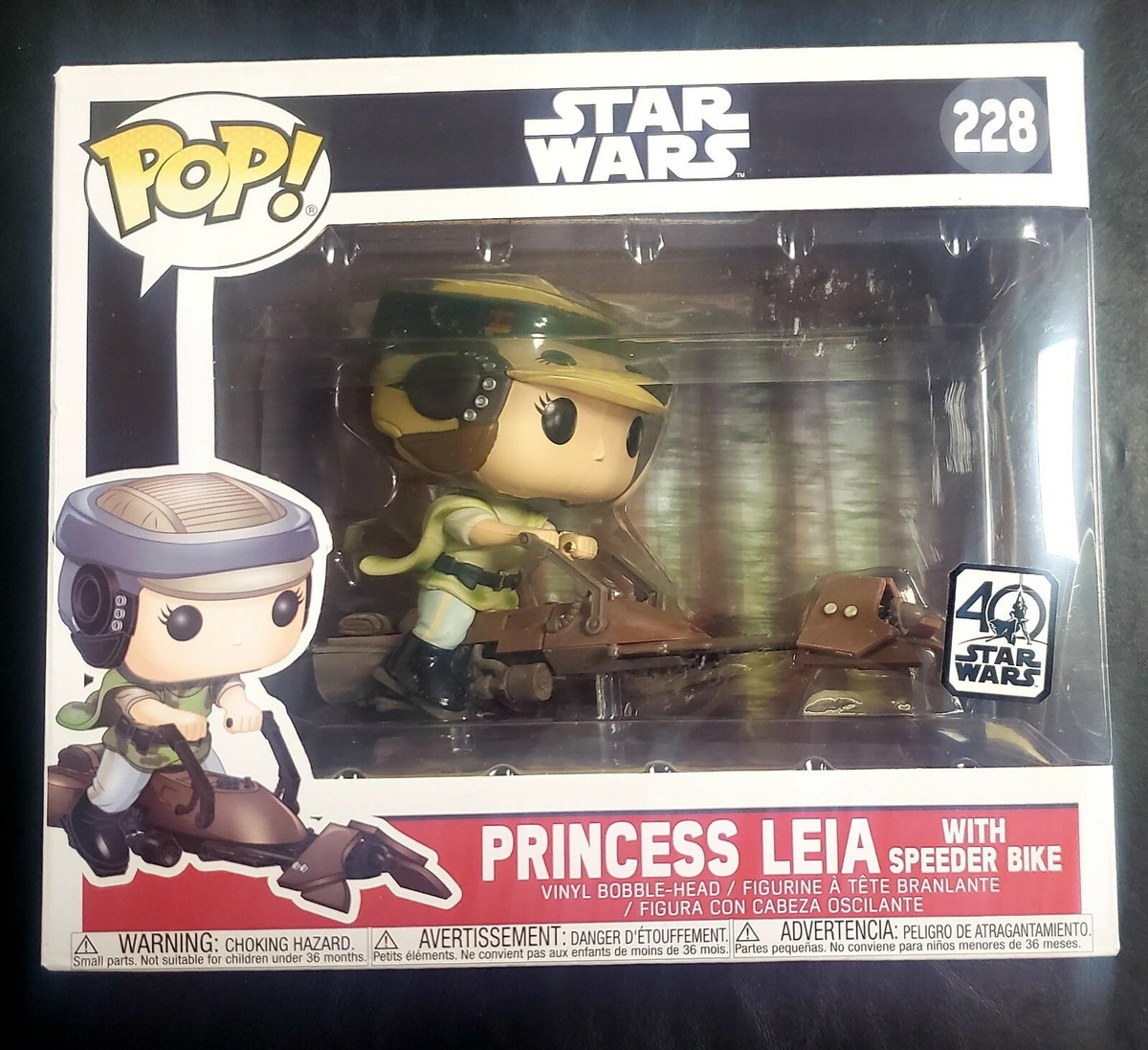 アメコミ Funko POP Star Wars Princess Leia 228 Funko Pop! 228 Star Wars Princess Leia w/ Speeder Bike Exclusive