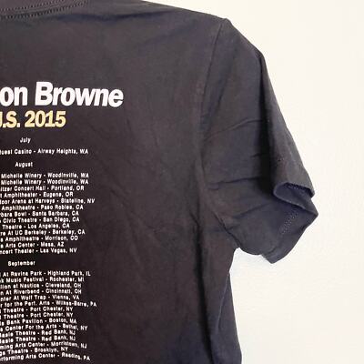 Jackson Browne T-Shirt M Black Standing In The Breach Graphic