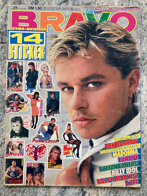 BRAVO 10.06.1987 Prince The Cure Robert Smith Sylvester Stallone A-ha Den Harrow