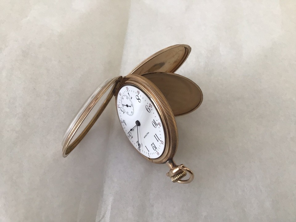 Montre De Poche Vintage WALTHAM 7 J - Grade Sterling - Fonctionne - Cadran Ouvert