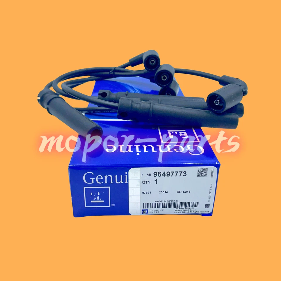 OEM 4x Spark Plug Wire Set for Chevrolet Aveo 04-08 Aveo5 Pontiac Daewoo L4 1.6L - Image 2 of 4