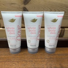 Lot of 3 New Dove Whole Body Deodorant Aluminum Free Cream Raspberry  Rose