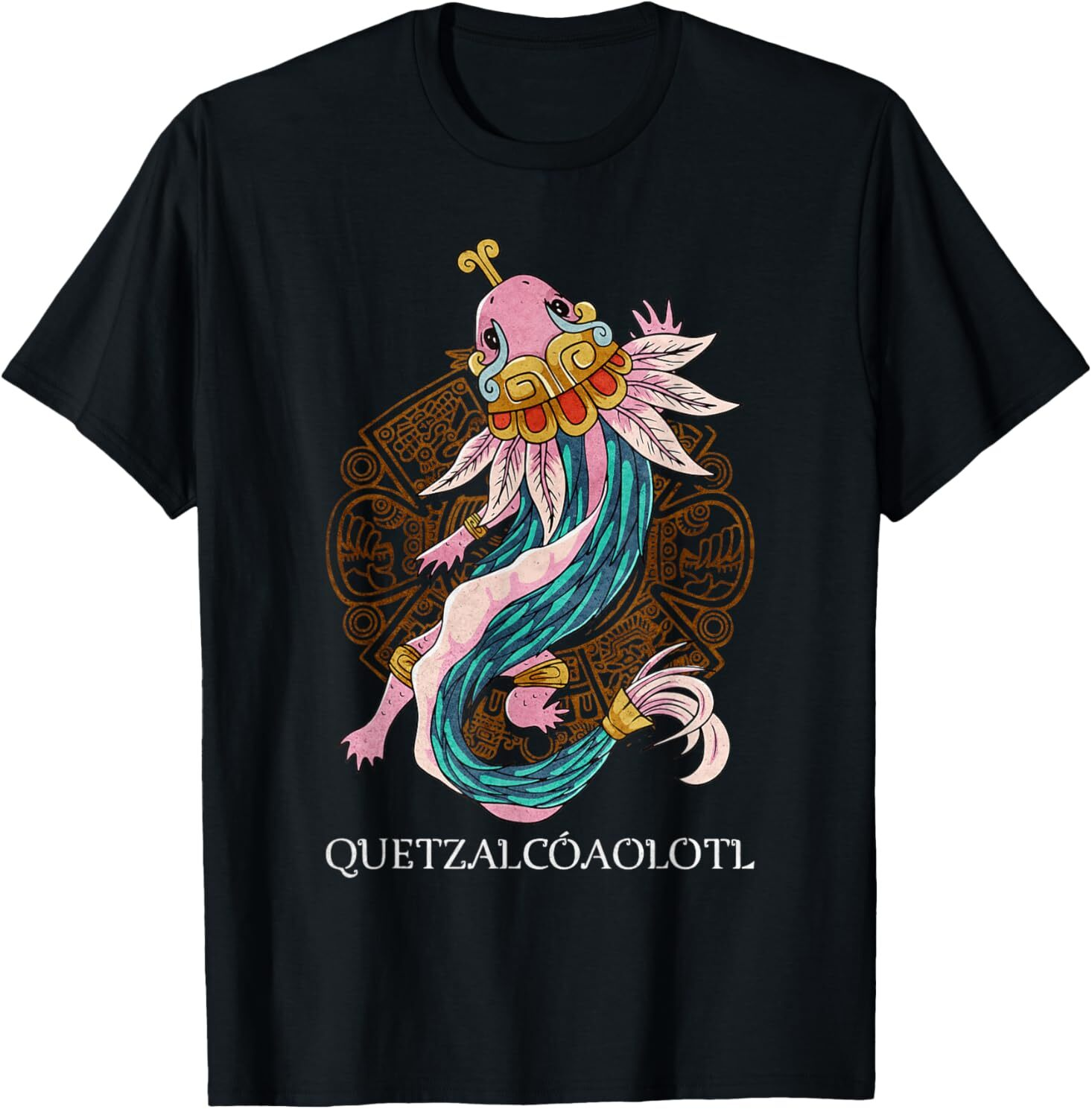 NEW Quetzalcoatl Axolotl Ancient Aztec Serpent Mayan Inca Toltec T-Shirt S-3XL