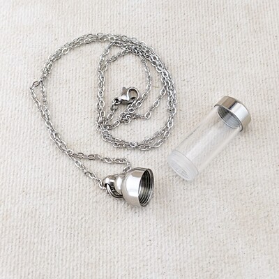 Blood Vial Vial Pendant For Ashes DIY Blood Vial Pendant Necklace