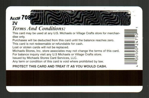 MICHAELS Serrated Scissors and Paper ( 2006 ) Gift Card ( $0 - NO VALUE ) - 第 2/2 張圖片