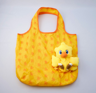 Final Fantasy Plush Eco Bag of a Yellow Chocobo New Japan