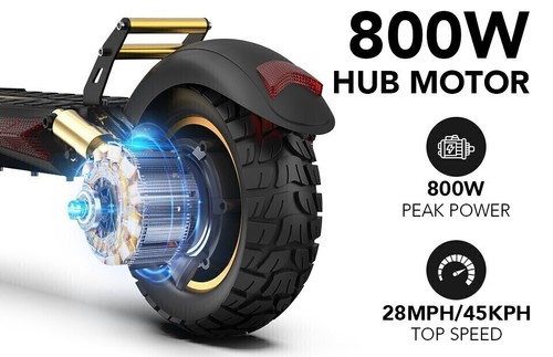 Electric Scooter for Adult 800W Motor 28MPH 48V 12.5AH Folding Fast Escooter US. - Picture 6 of 13