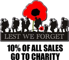 LEST WE FORGET UK ARMY CAMPER VAN CAR STICKERS GRAPHICS DECALS REMEMBRANCE DAY