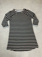 Moa Moa Women's Sz Small Striped brown and Black Sweater Dress