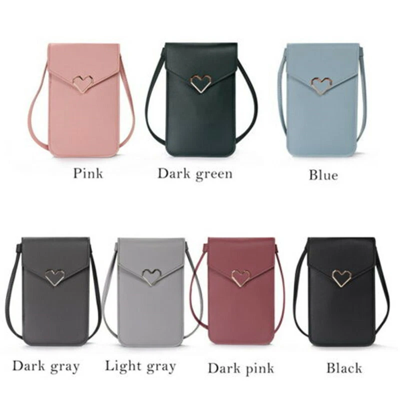 LAVA Leather Small Crossbody Bags for Women Touch Screen Cell Phone Purse  Smartphone Wallet with Card Holder (Black) - Walmart.com