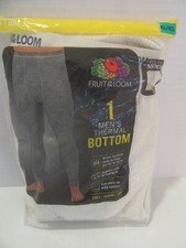 NEW Fruit of the Loom Thermal Pants Moisture Wick Natural Men's XL 40-42 