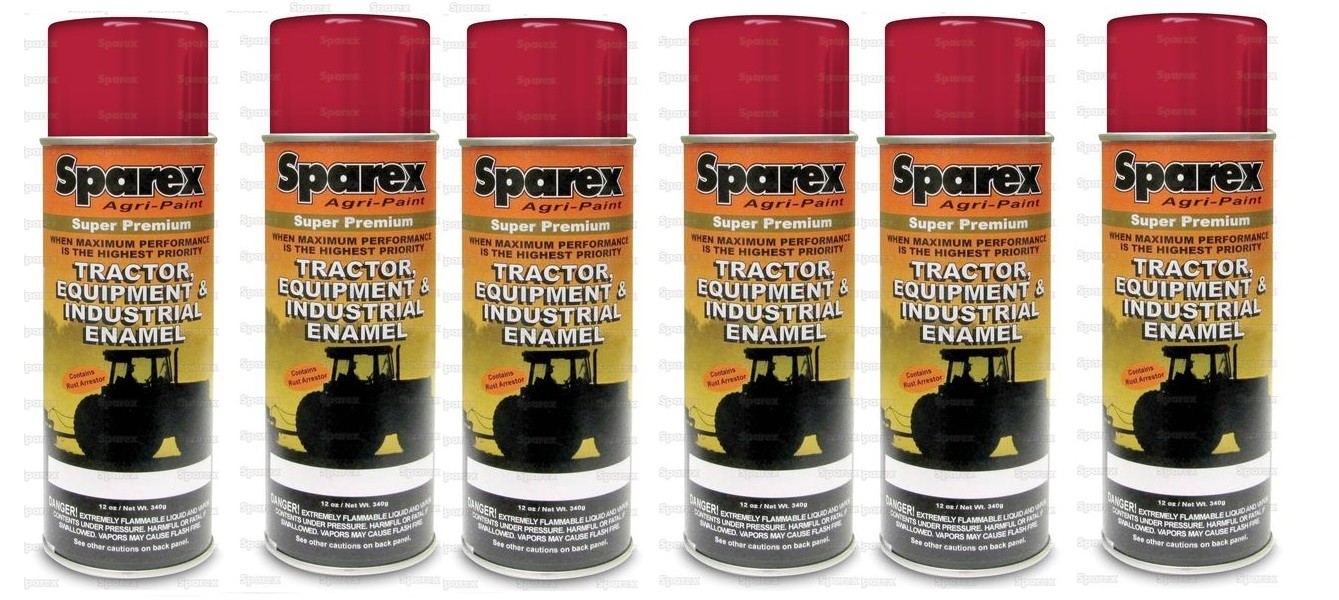 6 Cans Mahindra Tractor Red Super Premium Spray Paint eBay