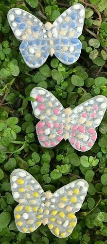 Butterfly Stepping Stones set of 3 asst DA 30050614 Miniature Fairy Garden - Picture 5 of 5