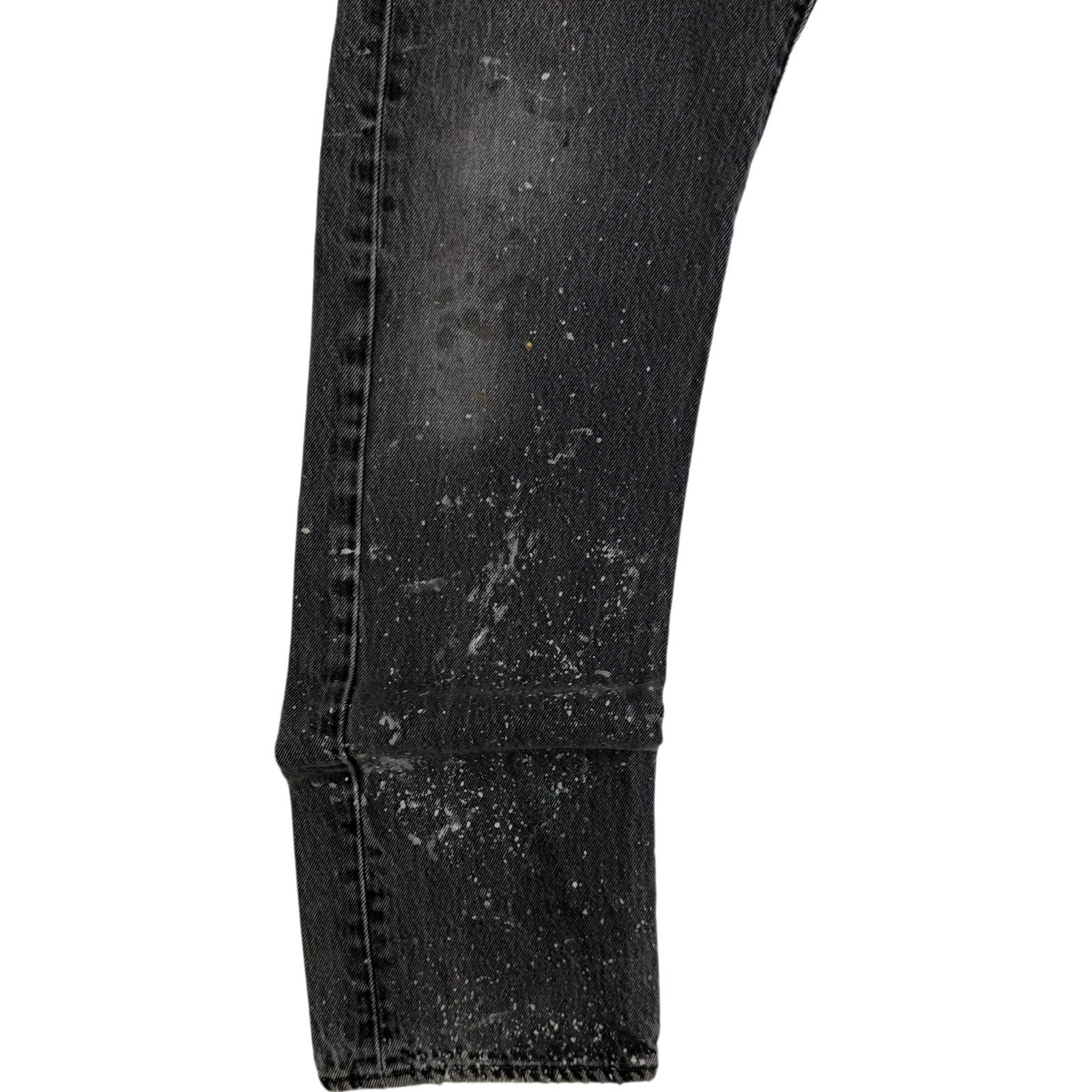 Levi's 501 Men's Black Straight Leg Jeans Paint Splattered Size 31 image 8