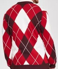 Men s Regular Fit Argyle Cardigan Small Club Room
