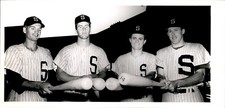 LD317 1964 Original Ron Wahl Photo TOMMY DEAN LEE CROW ST PETERSBURG SAINTS