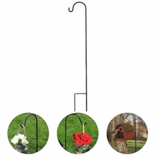 35 inch Shepherd Hook Gardern Plant Hanger Bird Feeder Pole Metal Hanger Hook