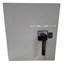 manual transfer generator changeover switch 160 amp 3 pole IP65 Sheet Steel Box