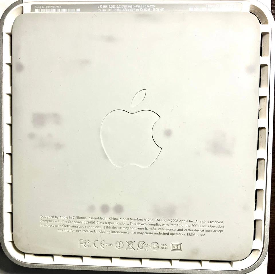 2009 Apple Mac Mini w/ Power Adapter, VGA/HDMI Adapter, Keyboard, and Mouse - Image 2 of 4